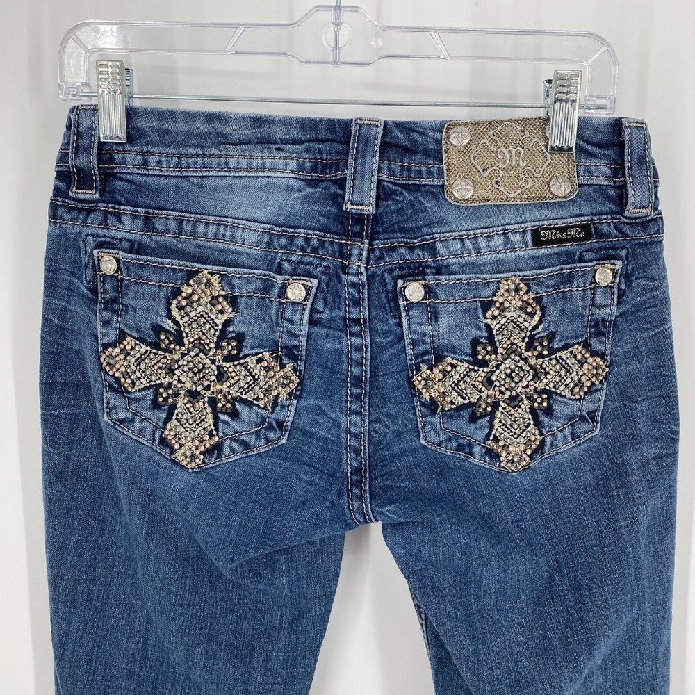Miss Me Jeans Women’s 26 blue mid rise bootcut western rodeo festival cowgirl